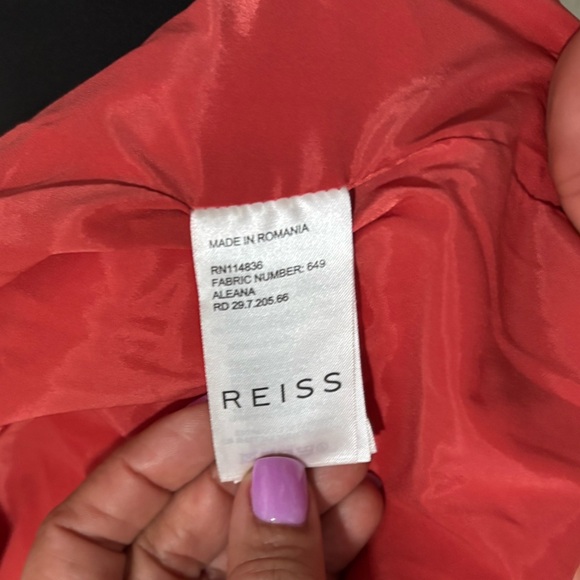 REISS Women’s Red Fitted Sheath Mini Dress - Picture 13 of 16